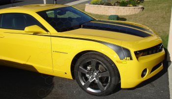 2010 to 2013 Chevy Camaro Front Side Hockey Stripes