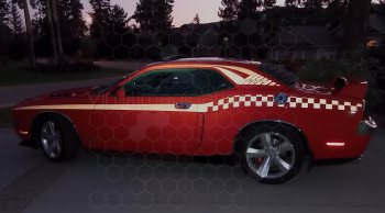 2008 Dodge Challenger Full Length Slim Upper Body Stripes