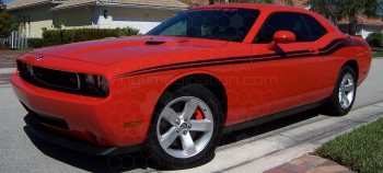 2008 Dodge Challenger Full Length Slim Upper Body Stripes