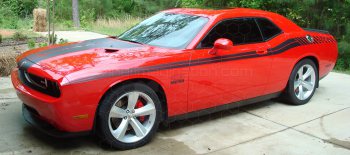 2008 Dodge Challenger Full Length Slim Upper Body Stripes
