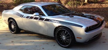 2008 Dodge Challenger Full Length Slim Upper Body Stripes