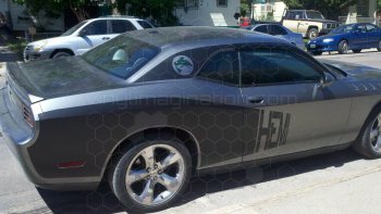 2008 Dodge Challenger Rear Billboard Side Stripes