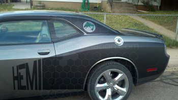 2008 Dodge Challenger Rear Billboard Side Stripes