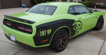 2008 Dodge Challenger Rear Billboard Side Stripes