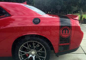 2015 to 2023 Dodge Challenger Rear Bumblebee Tail Stripes