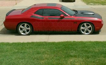 2015 to 2023 Dodge Challenger Full Length Slim Upper Body Stripes