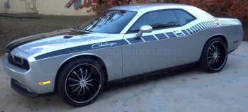 2015 to 2023 Dodge Challenger Full Length Slim Upper Body Stripes