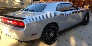 2015 to 2023 Dodge Challenger Full Length Slim Upper Body Stripes