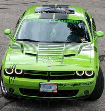 2015 to 2023 Dodge Challenger Rally Racing Dual Stripes Kit