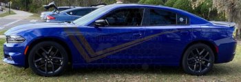 2015 to 2023 Dodge Charger Hood to Fender Deep Z Stripes