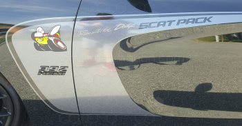 2015 to 2023 Dodge Charger Outer Scallop Swoosh with Tail