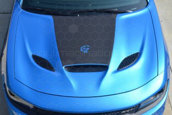 2015 Dodge Charger SRT Hellcat / SRT 392 / R/T Scat Pack Power Bulge Hood Decal
