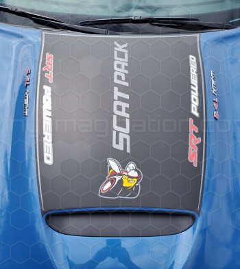 2015 Dodge Charger SRT Hellcat / SRT 392 / R/T Scat Pack Power Bulge Hood Decal