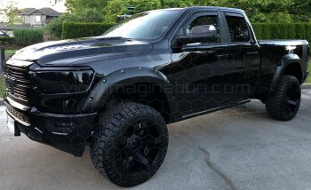 2019 Dodge RAM 1500 Hood to Fender Hash Stripes