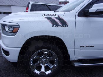 2019 Dodge RAM 1500 Hood to Fender Hash Stripes