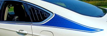 2013 Ford Fusion Rear Quarter Shark Fin Stripes