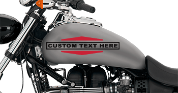 Click or Tap to View, Customize and Purchase Diamond Bar Gas Tank Decals Image of Diamond Bar Gas Tank Decals