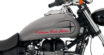 Click or Tap to View, Customize and Purchase Four Star Gas Tank Decals Image of Four Star Gas Tank Decals