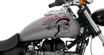 Click or Tap to View, Customize and Purchase Raging Native Gas Tank Decals Image of Raging Native Gas Tank Decals