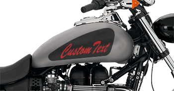 Click or Tap to View, Customize and Purchase Teardrop Gas Tank Decals Image of Teardrop Gas Tank Decals
