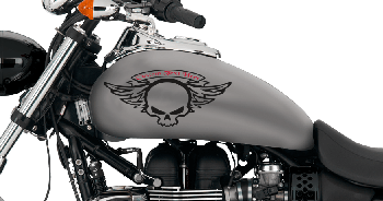 Click or Tap to View, Customize and Purchase Winged Skull Gas Tank Decals Image of Winged Skull Gas Tank Decals
