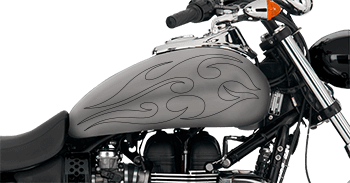 Click or Tap to View, Customize and Purchase Flames Style S2 Motorcycle Graphics Image of Flames Style S2 Motorcycle Graphics