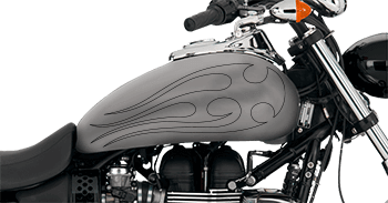 Click or Tap to View, Customize and Purchase Flames Style S4 Motorcycle Graphics Image of Flames Style S4 Motorcycle Graphics