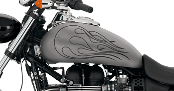 Click or Tap to View, Customize and Purchase Flames Style S9 Motorcycle Graphics Image of Flames Style S9 Motorcycle Graphics