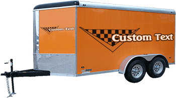 Image of Checkered V Trailer Graphics
