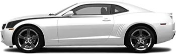 Image of Front Side Hockey Stripes on the 2010 Chevy Camaro