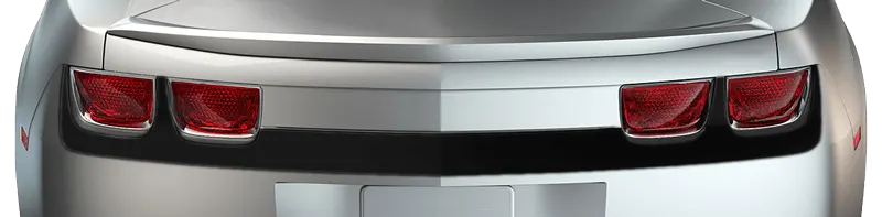 2010-2013 Camaro Rear Fascia / Bumper Blackout on vehicle image.