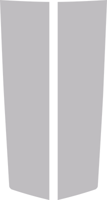 2014-2015 Camaro Center Hood / Cowl Decal graphic design style 07 image.