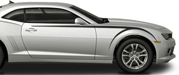 Image of Front Upper Scythe Stripes on the 2014 Chevy Camaro