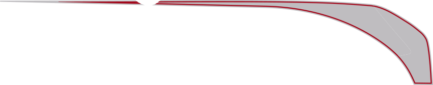 2016-2018 Camaro Front Side Hockey Stripes graphic design style 06 image.