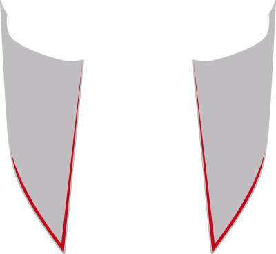 2016-2018 Camaro Hood Side Blackouts / Stripes graphic design style 03 image.