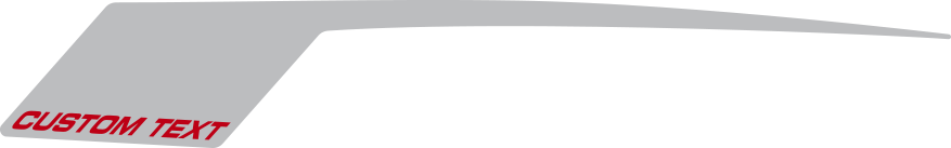 2016-2018 Camaro Rear Quarter Hockey (COPO) Stripes graphic design style 01 image.