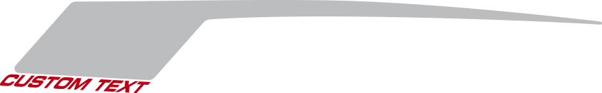 2016-2018 Camaro Rear Quarter Hockey (COPO) Stripes graphic design style 02 image.