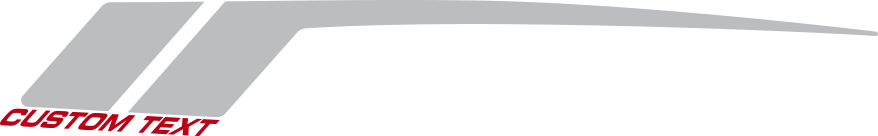 2016-2018 Camaro Rear Quarter Hockey (COPO) Stripes graphic design style 03 image.