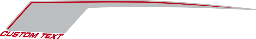 2016-2018 Camaro Rear Quarter Hockey (COPO) Stripes graphic design style 06 image.