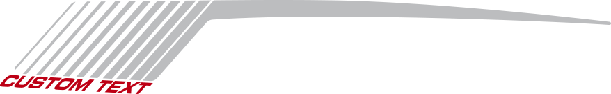 2016-2018 Camaro Rear Quarter Hockey (COPO) Stripes graphic design style 08 image.