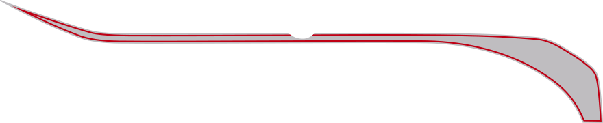 2016-2018 Camaro Hockey Stick Upper Accent Stripes graphic design style 04 image.