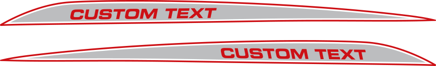 2016-2018 Camaro Side Scallop Spears graphic design style 02 image.