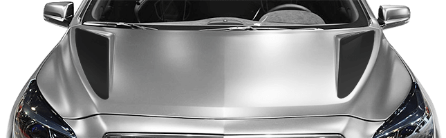 Chevy Malibu 2013 to 2015 Hood Side Scallops Chevy Malibu 2013 to 2015 Hood Side Scallops