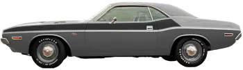 Image of RT Classic TA Stripes on the 1970 Dodge Challenger