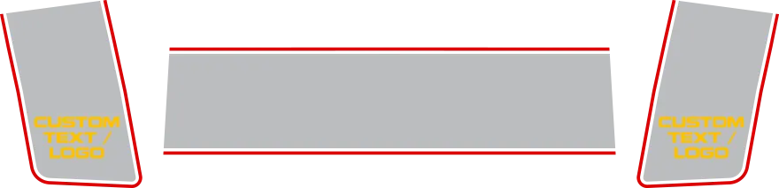 2008-2014 Challenger Drag Pack Tail Stripes graphic design style 02 image.