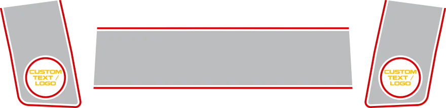 2008-2014 Challenger Drag Pack Tail Stripes graphic design style 03 image.