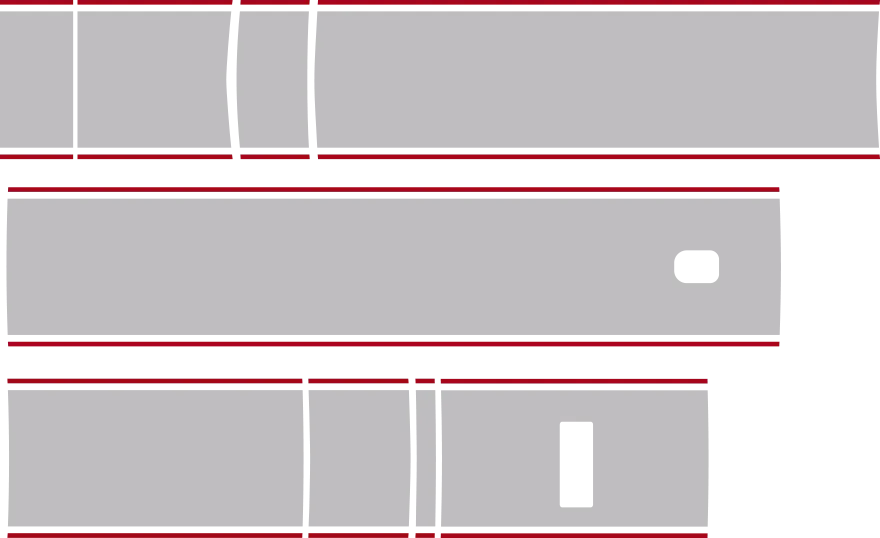2008-2014 Challenger Redline Rally Racing Stripes Kit graphic design style 01 image.