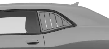 Image of Rear Side Window Simulated Louvers on the 2008 Dodge Challenger