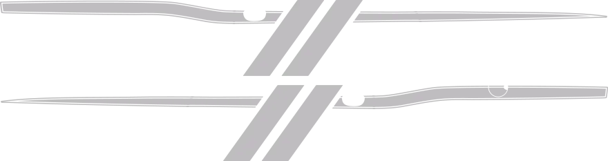 2008-2014 Challenger Trans-Am Side Stripes graphic design style 02 image.