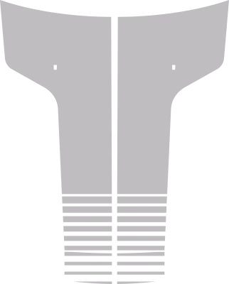 2008-2014 Challenger T-Hood Decal graphic design style 02 image.